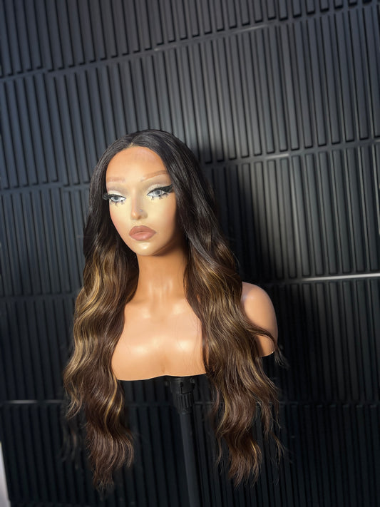 Alessa – Middle Part Glueless Wig, Body Wave, 24 Inches