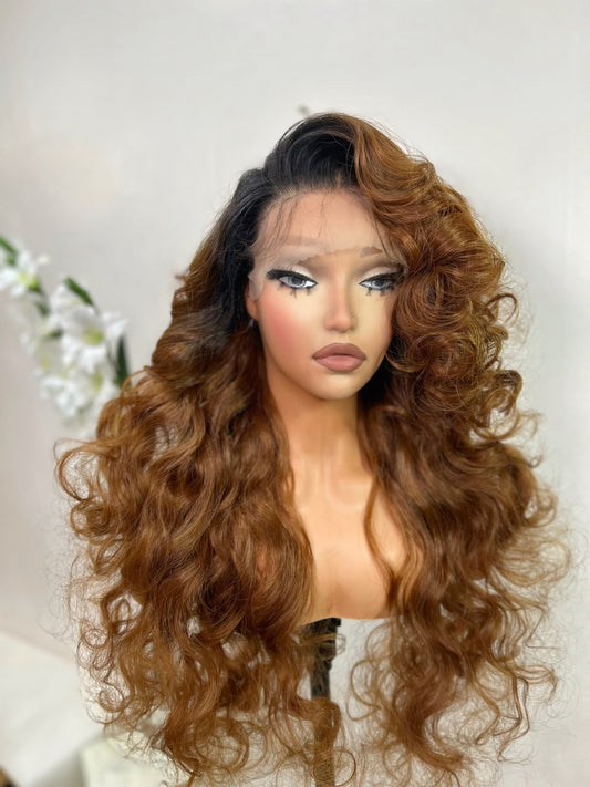 Lenisha 13 by 7 Free Part Lace Front Wig - Synthetic Heat Resistant Fibre