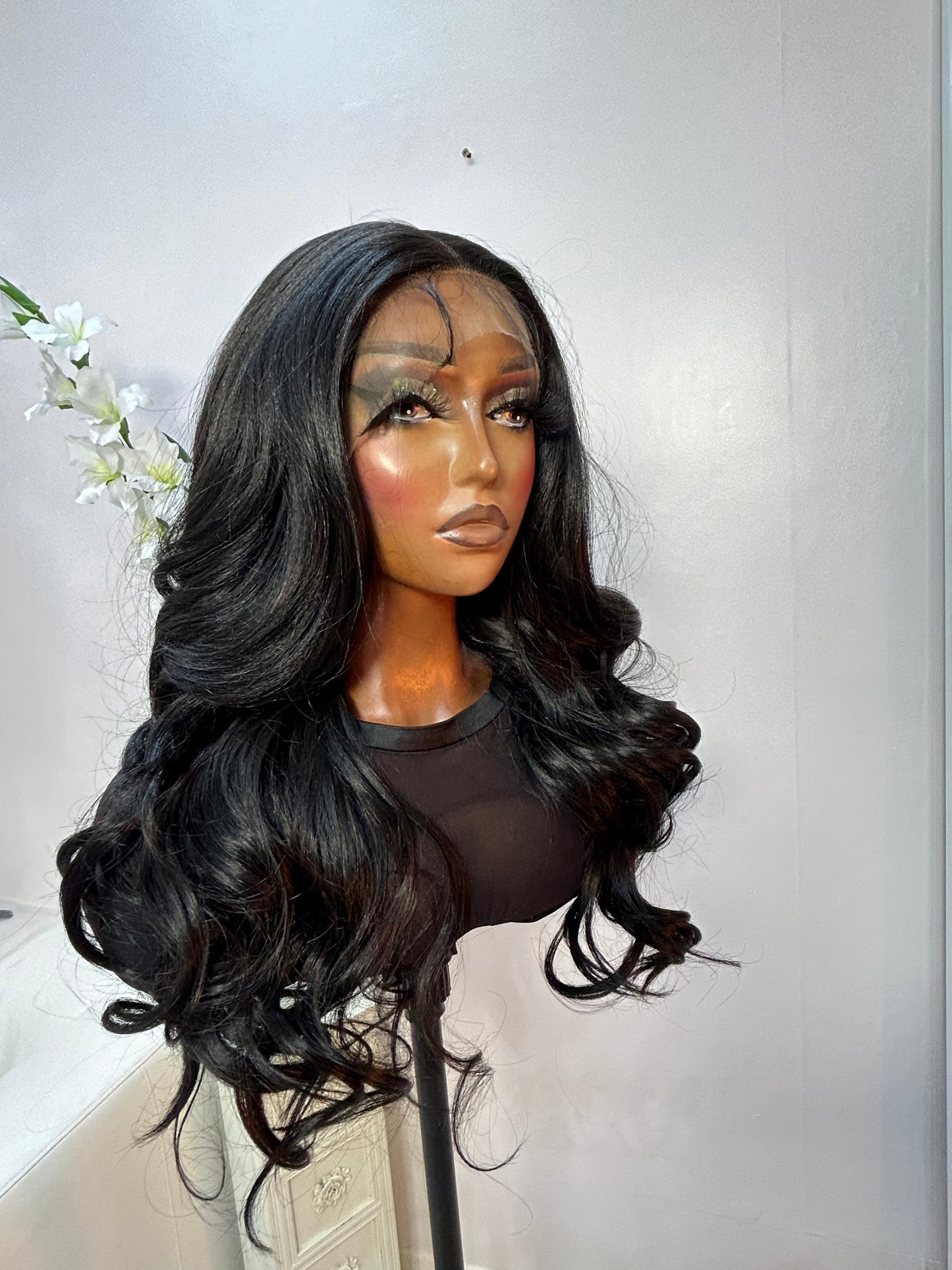 Nisha (13 by 7) free part lace front wig