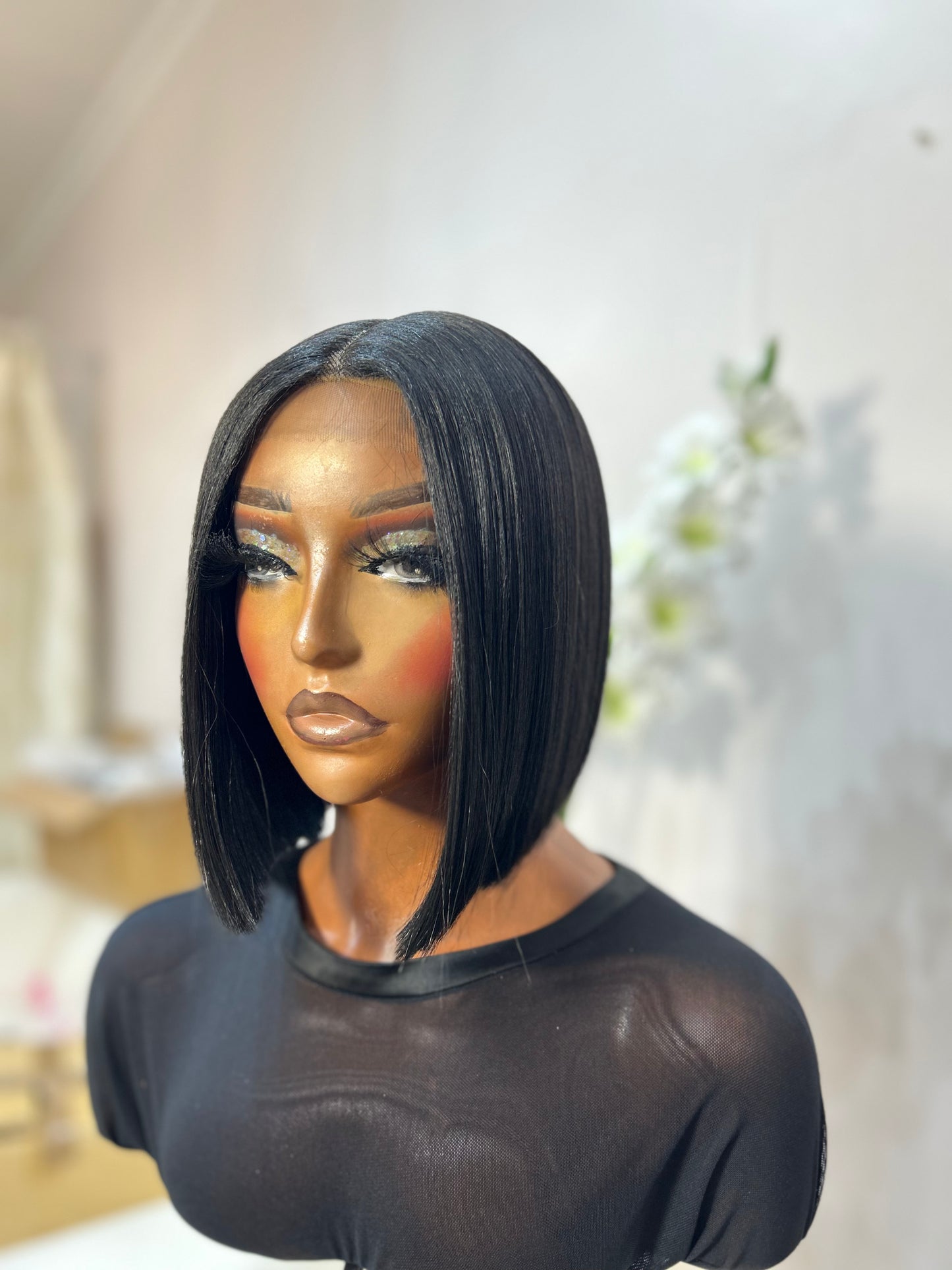 Ru (T-part) lace front wig