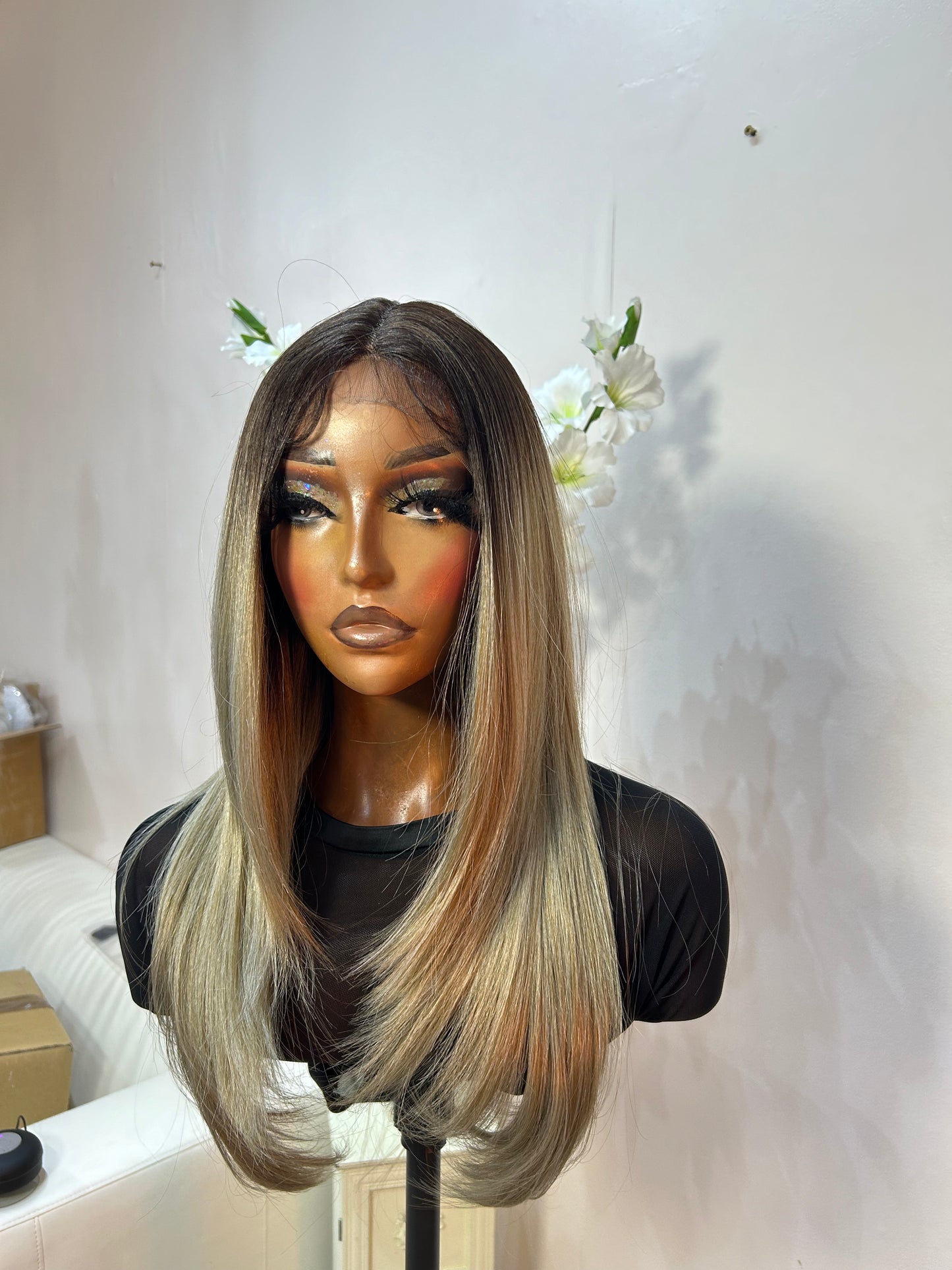 Kelly (T-part) lace front wig
