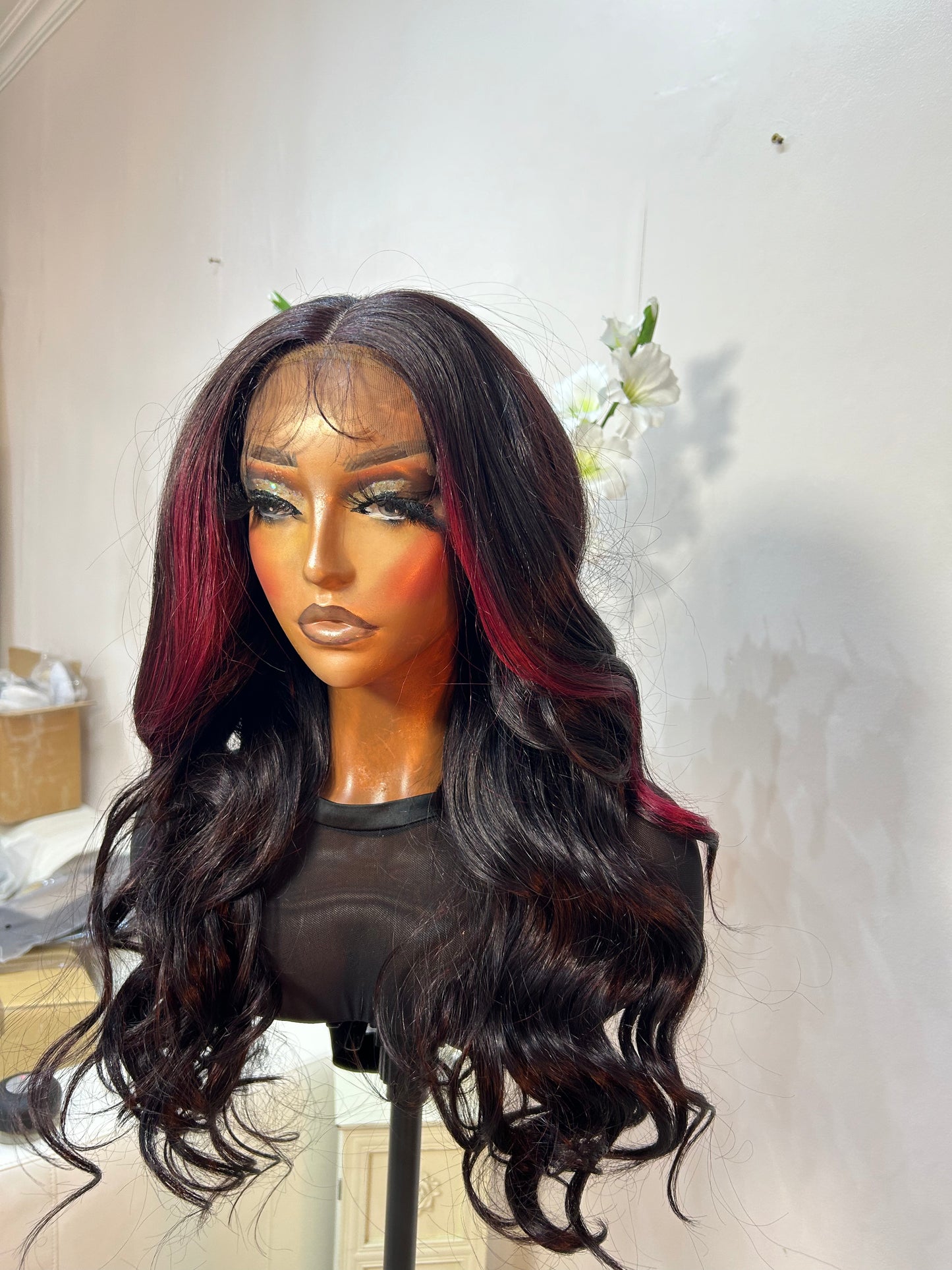 Nisha (13 by 7) free part lace front wig