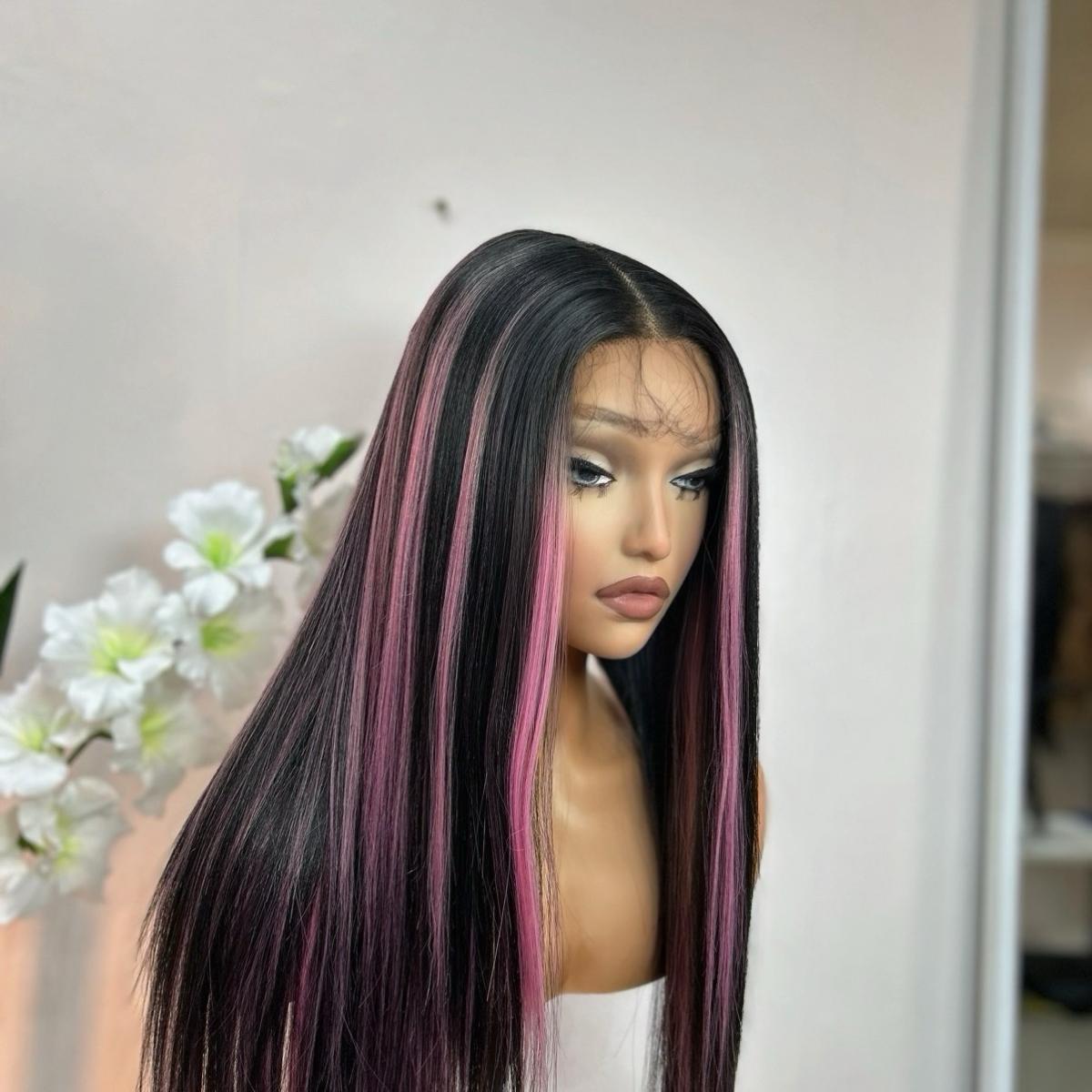 Kylie (T-part) Lace Wig - Synthetic frontal Wig