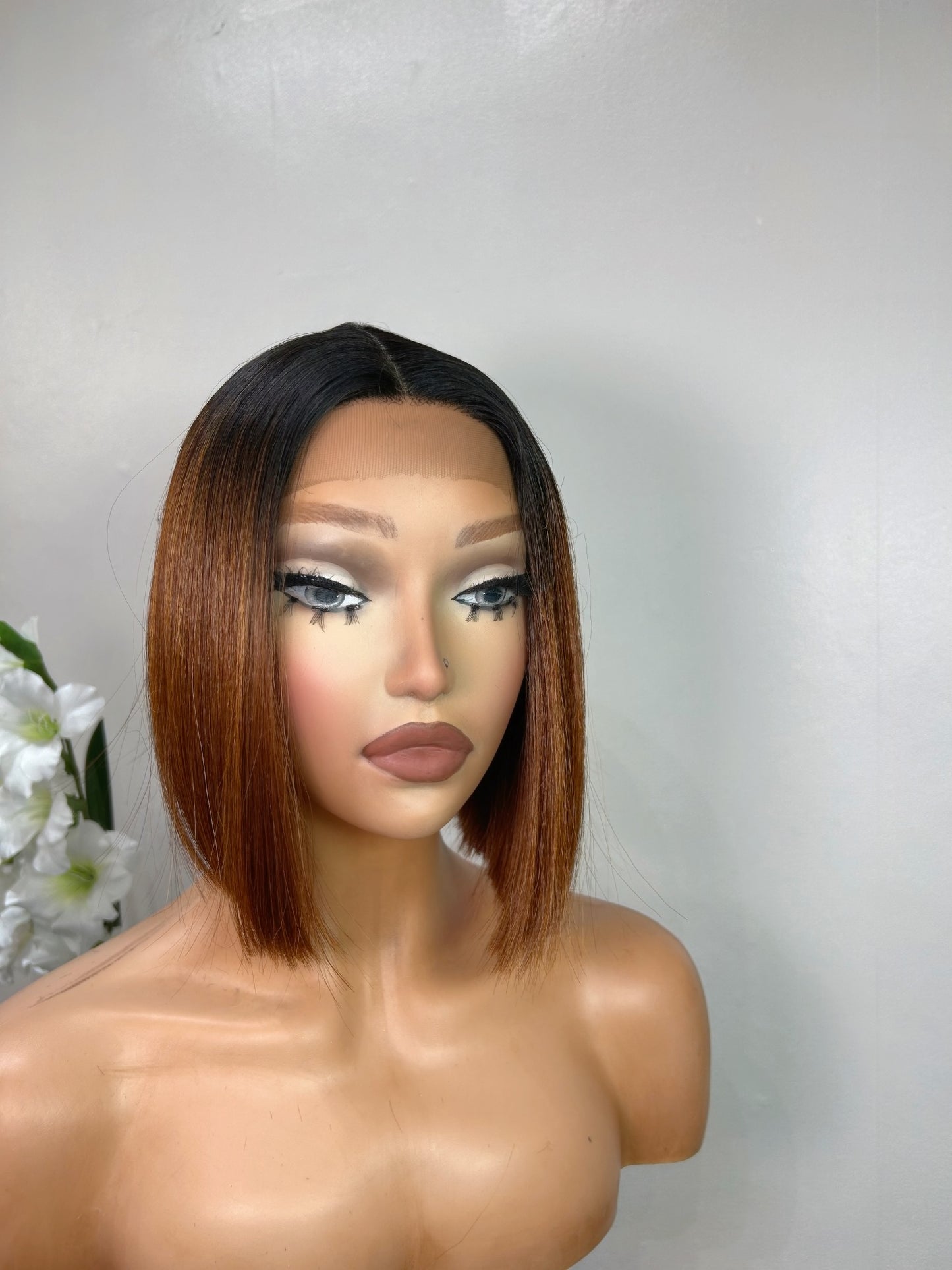 Ru (T-part) lace front wig