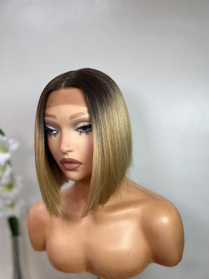 Ru (T-part) lace front wig