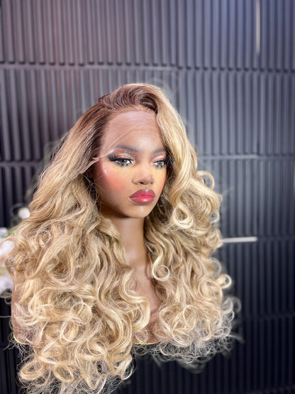 Tisha (13 by 7 )Free Part Lace Front Wig