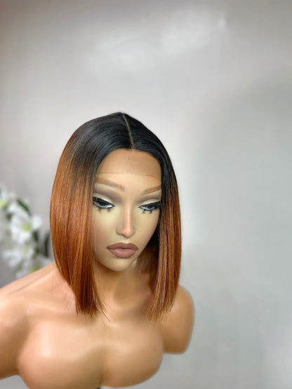 Ru (T-part) lace front wig