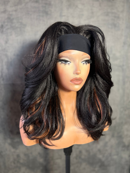 Nala headband - Synthetic Heat Resistant Fibre 18 Inches Length Natural Look Washable
