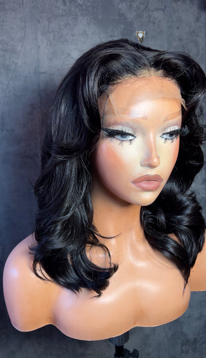 Shuvai | 16” Layered Blowout | 30% Human Hair Blend | 4x4 Lace Wig