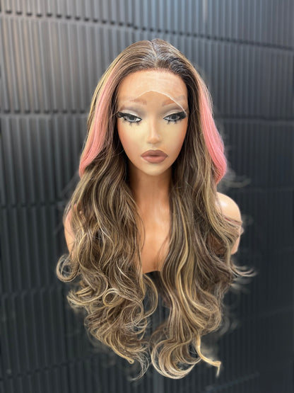 Pink Peso ( 13 *6) lace frontal wig