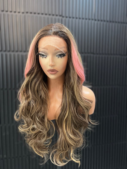 Pink Peso ( 13 *6) lace frontal wig