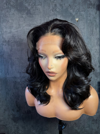 Shuvai | 16” Layered Blowout | 30% Human Hair Blend | 4x4 Lace Wig