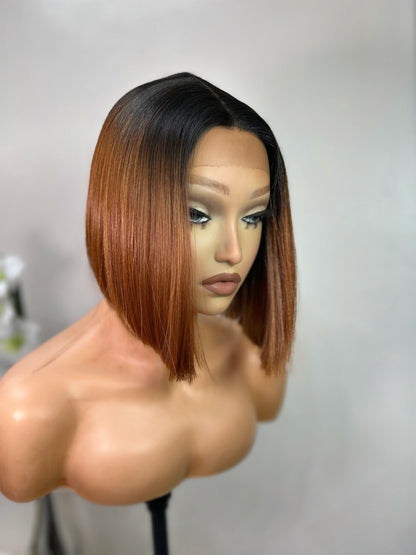 Ru (T-part) lace front wig