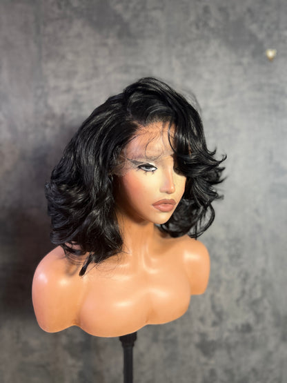 Raye 13x6 Lace Frontal Wig with Natural Wavy Texture and Soft Brown Color for Everyday Wear