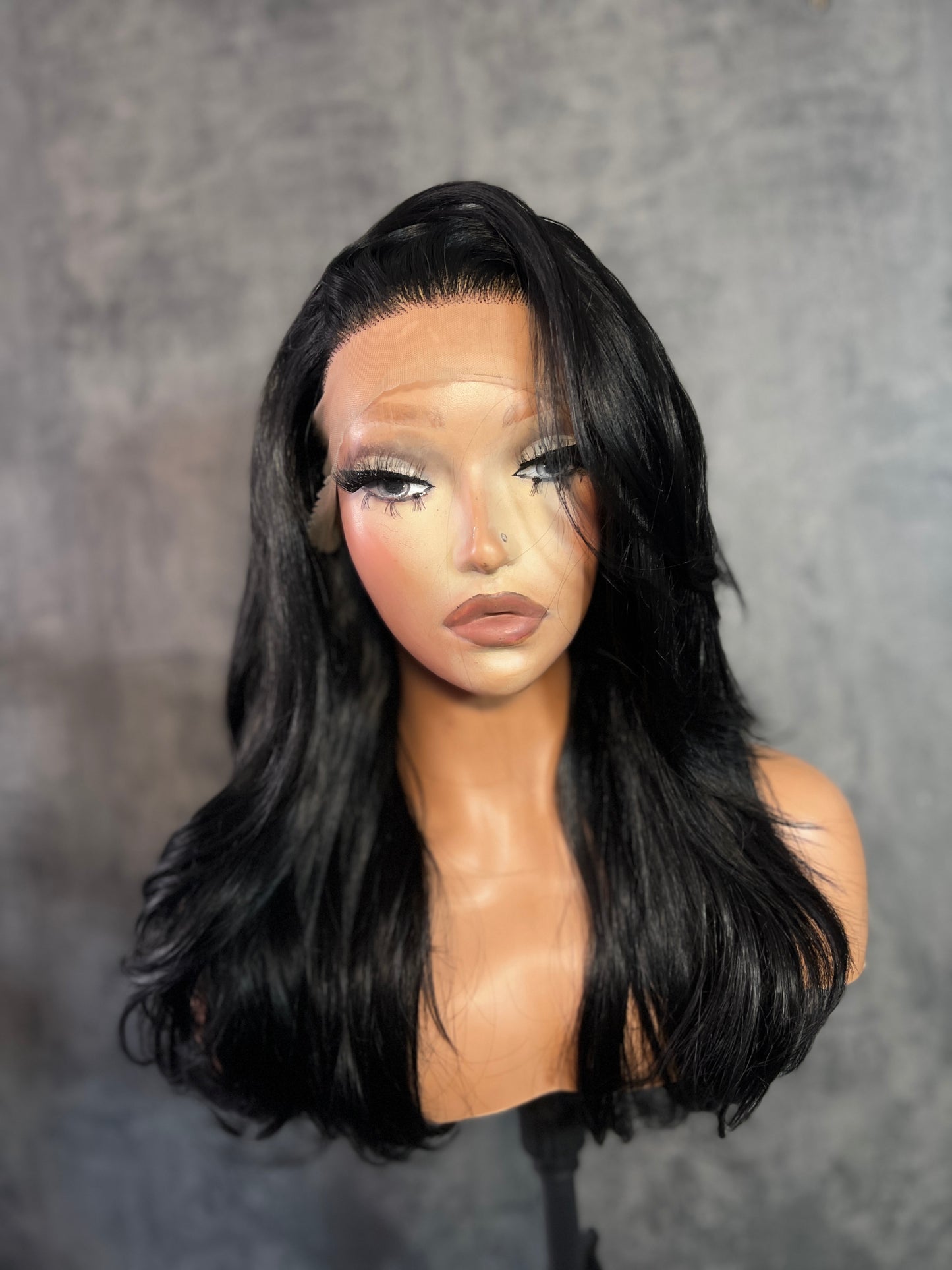 Valerie(13*6) Lace Frontal Wig in Ash Blonde - 180 Degrees Heat Resistant Synthetic Hair for Any Head Size - Soft Natural Feel & Seamless Look — product photo 6