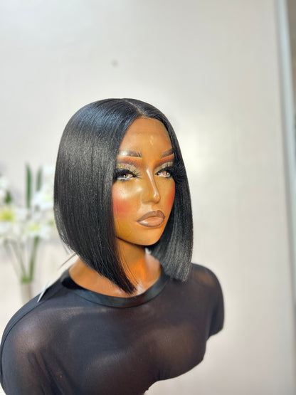 Ru (T-part) lace front wig