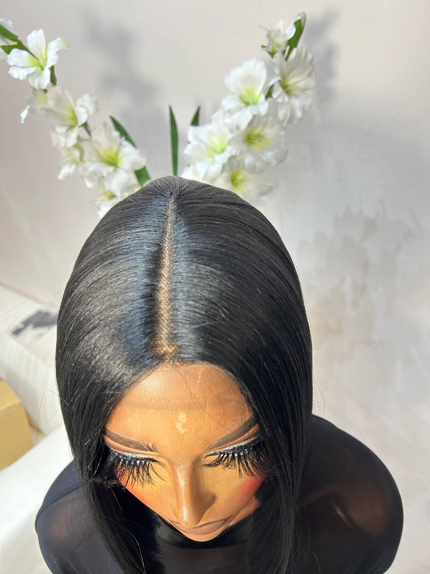 Ru (T-part) lace front wig