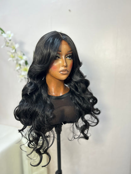 (Sample) Maya (middle part) lace wig