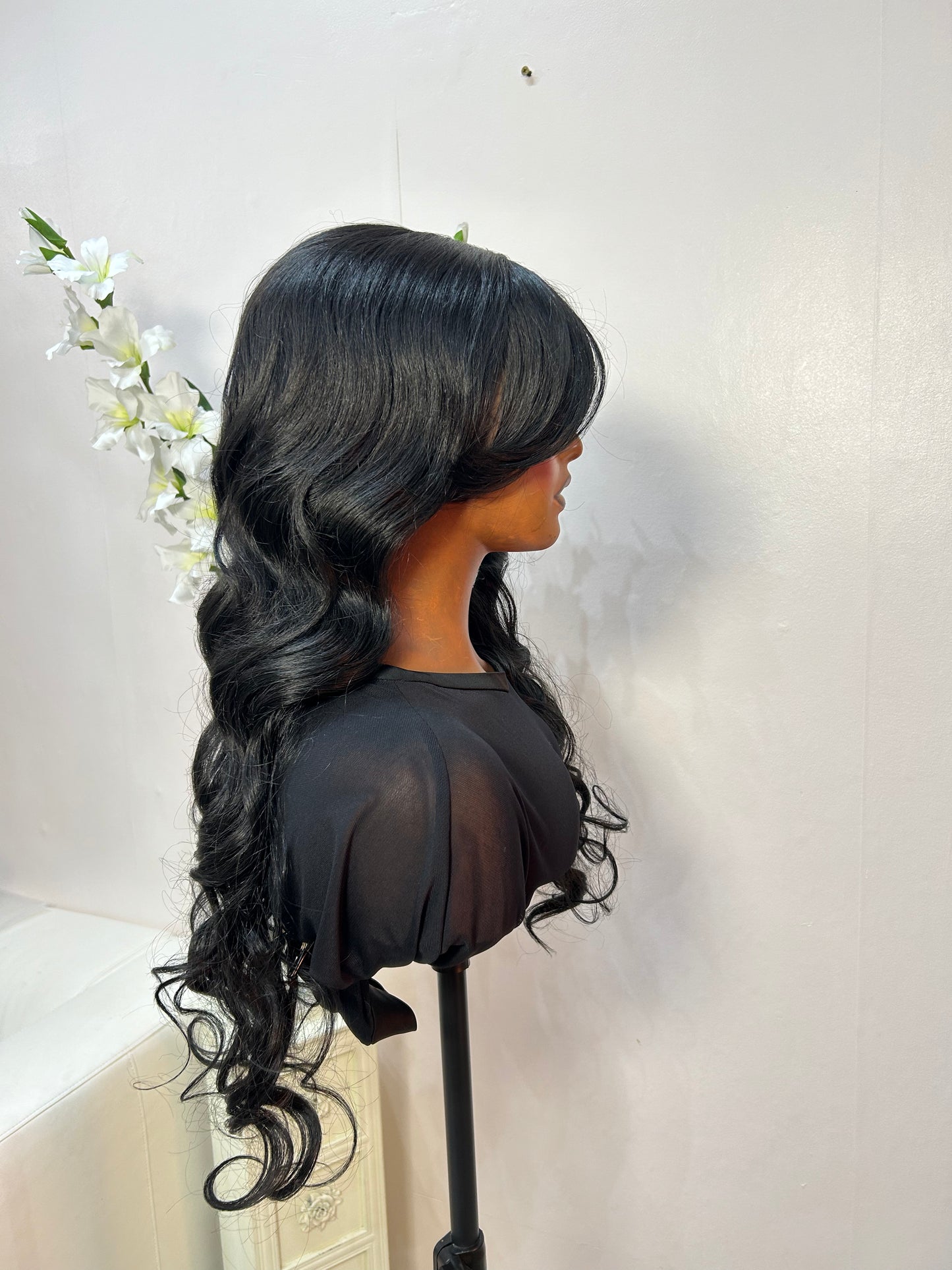 (Sample) Maya (middle part) lace wig